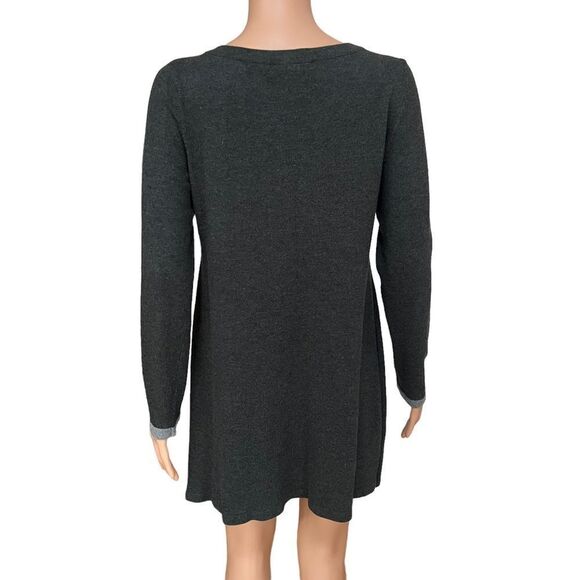 Soft Surroundings Grey knit cotton blend tunic size S. - Picture 2 of 6
